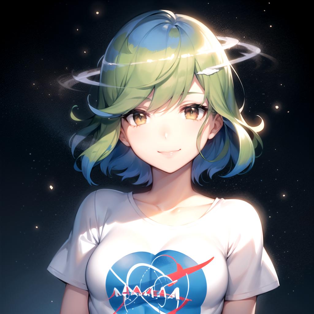 Deviantart Anime earth chan HD phone wallpaper  Pxfuel